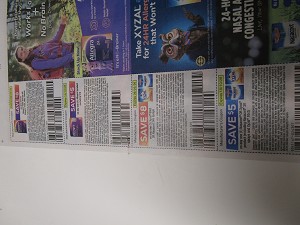 15 Coupons $8/1 Allegra 60ct Gelcaps or 70, 90ct Tablets + $5/1 Allegra Product + $8/1 Xyzal or Nasacort  80ct + $5/1 Nasacort or Xyzal 9/26/2026