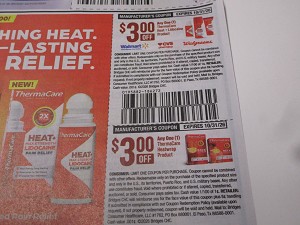 15 Coupons $3/1 ThermaCare Heat + Lidocaine + $1/1 ThermaCare 10/31/2026